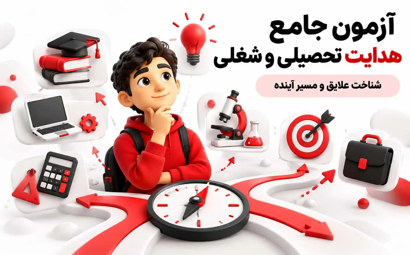 آزمون هدایت تحصیلی و شغلی | تست انتخاب رشته نهم و کنکور