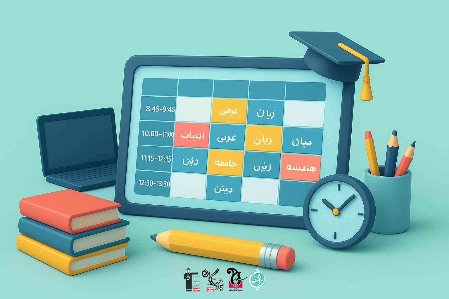 برنامه کلاسهای آنلاین دبیرستان پژوهندگان علم