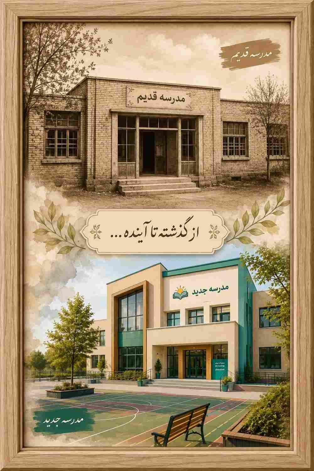 تفاوت مدرسه ی قدیم با مدرسه ی جدید