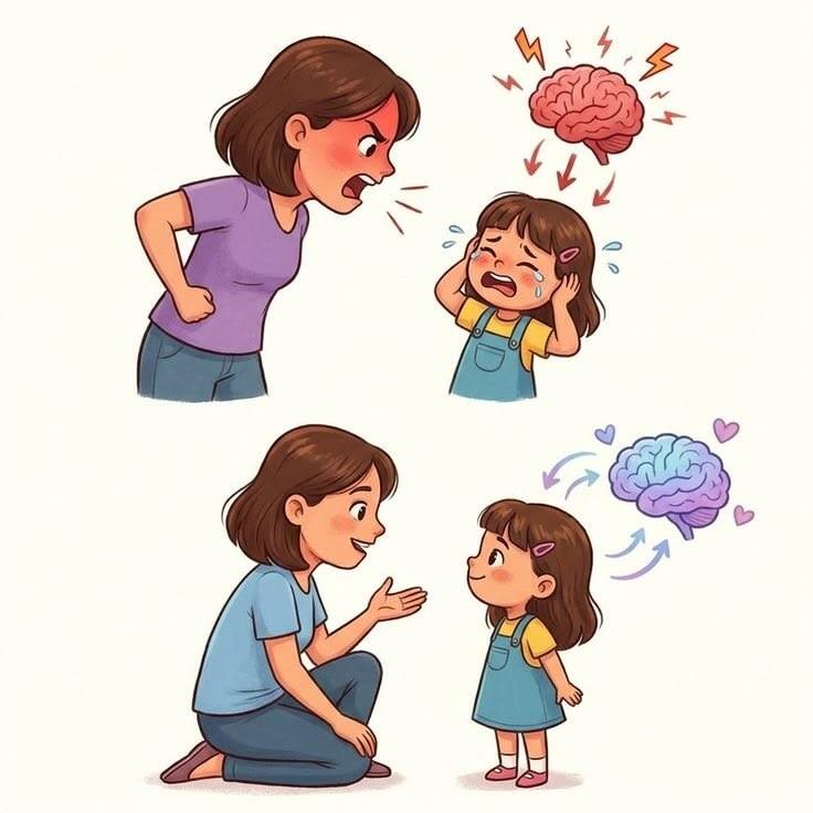 کودک در حال گوش دادن و دستور گرفتن 