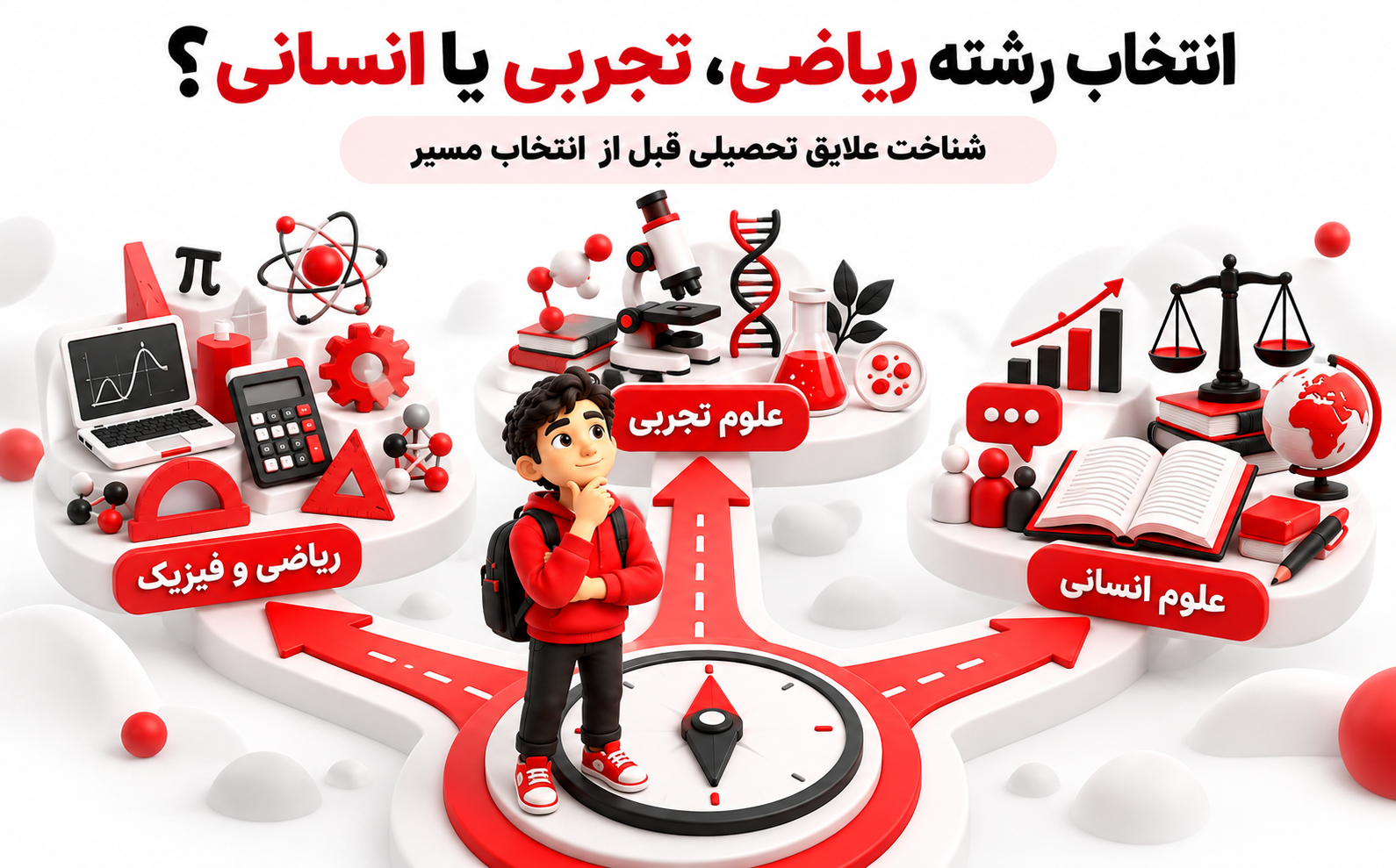 انتخاب رشته ریاضی تجربی انسانی و بررسی علایق تحصیلی دانش&zwnj;آموزان